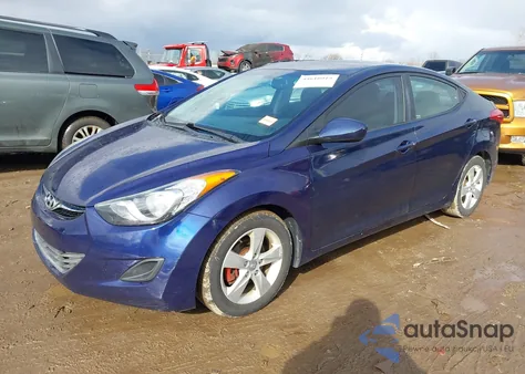 2013 Hyundai Elantra Gls from USA, damaged, VIN 5NPDH4AE3DH232127